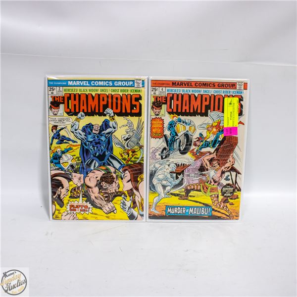 CHAMPIONS #2 & 4 COLLECTOR COMICS