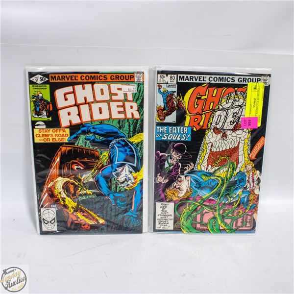 GHOST RIDER #51 & 80 ORIGINAL SERIES