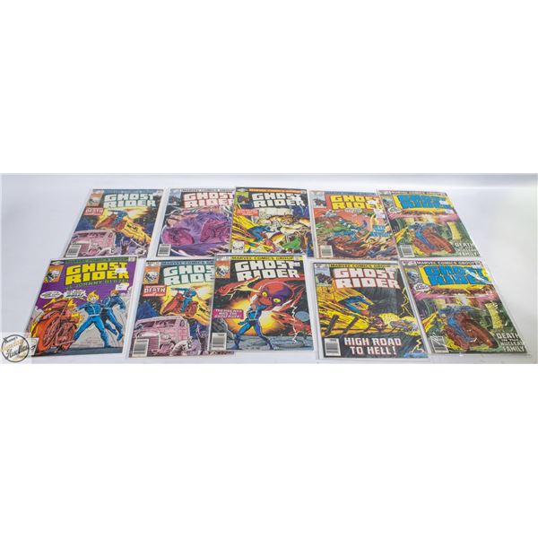 LOT OF 10 GHOST RIDER ORIGINAL SERIES