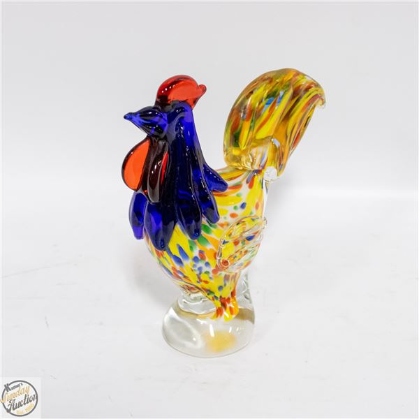 VINTAGE MURANO GLASS ROOSTER MULTIPLE