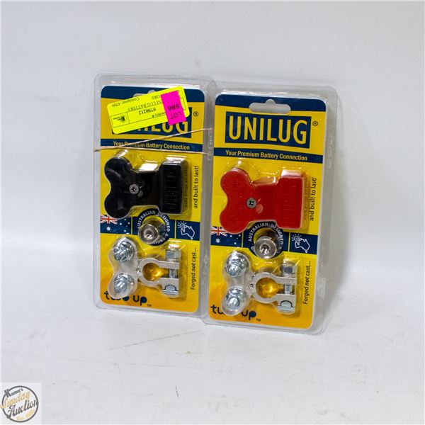 PAIR OF UNI LUG BATTERY CONNECTORS