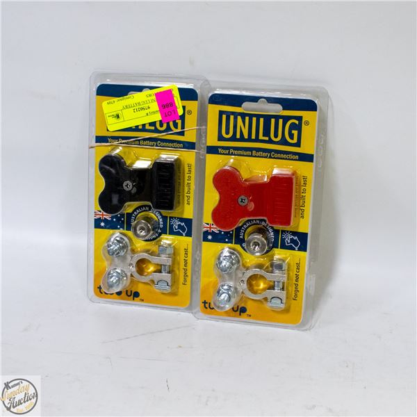 PAIR OF UNI LUG BATTERY CONNECTORS