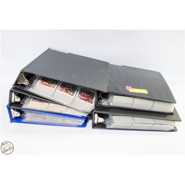 5 BINDERS 1990'S ERA BASKETBALL CARDS