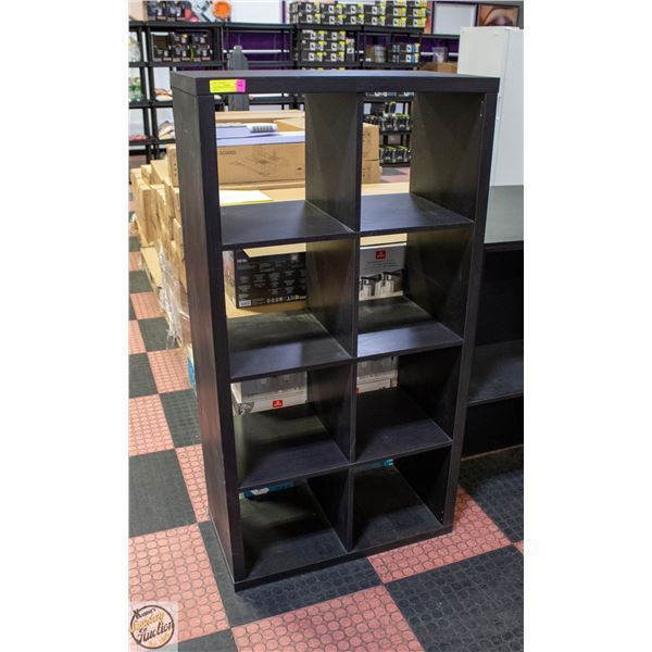 IKEA STYLE 8 CUBE BOOK CASE BLACK