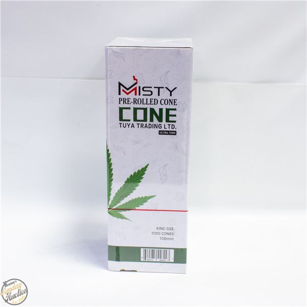 BRAND NEW MISTY PRE-ROLLED CONE 1000CT KING SIZE