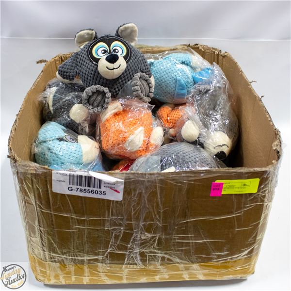 BOX OF STUFFED TOY FOR DOGS MULTI-COLOR
