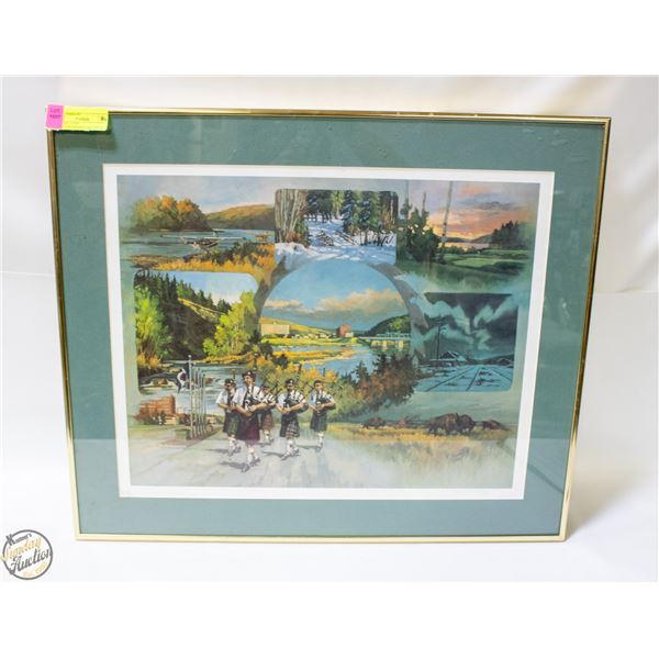 LIMITED 114/200 CANADIAN-THEMED ART PRINT