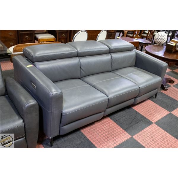 LEATHER RECLINING COUCH 3 SEATER