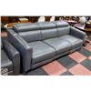 Image 1 : LEATHER RECLINING COUCH 3 SEATER
