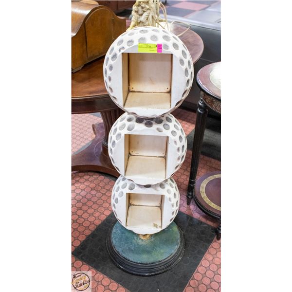 3 TIER GOLF BALL SHELF H-36"