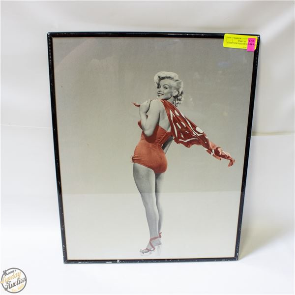 MARILYN MONROE FRAMED POSTER 16.5" X 20.5"