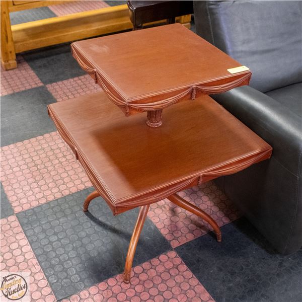 VINTAGE TWO TIER OCCASIONAL TABLE