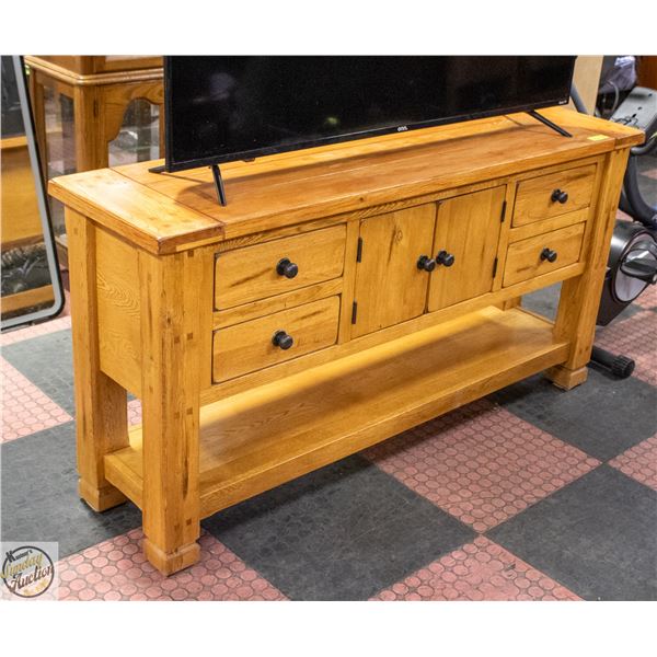 SOLID WOOD MULTI-PURPOSE HUTCH WITH