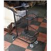 Image 1 : 2 TIER BLACK SHOPPING CART