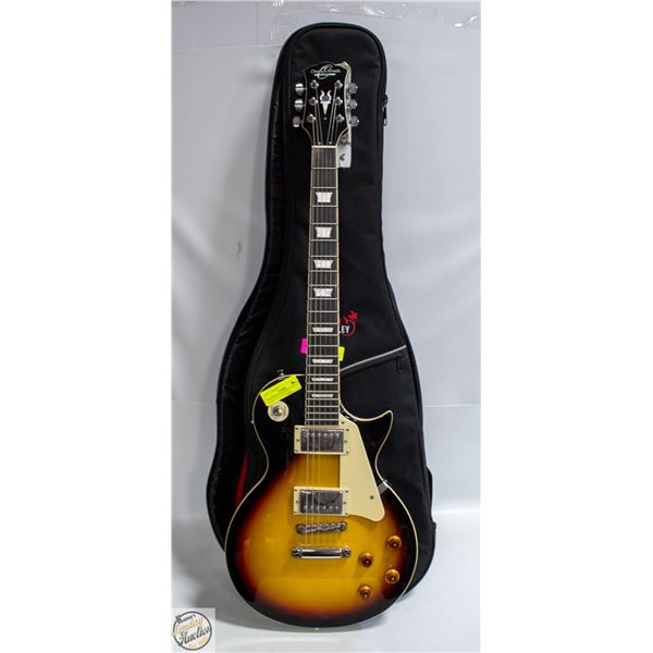 OSCUR SCHMITD LES PAUL STYLE SUNBURST W/SOFT CASE