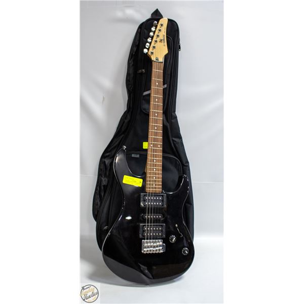 YAMAHA STRAT STYLE BLACK WITH SOFT CASE