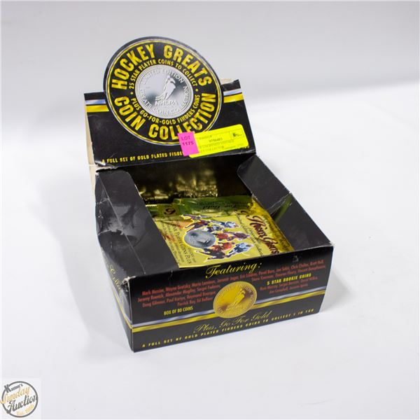 BOX OF UNOPENED VINTAGE HOCKEY COLLECTOR