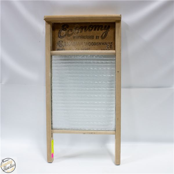 VINTAGE CANADIAN MADE WASHBOARD 12" X 23.5"