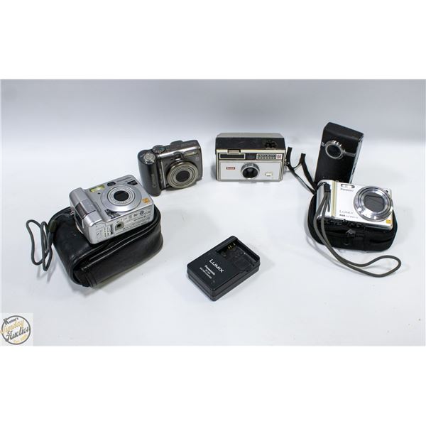 COLLETION OF VINTAGE + MODERN CAMERAS