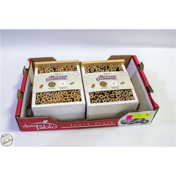 TWO NEW NATURES WAY BETTER GARDEN BEE HOMES