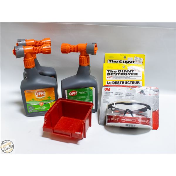 LOT OF NEW PRODUCTS INCLUDES OFF! BACKYARD BUG