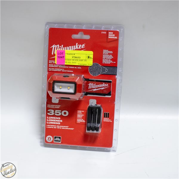 MILWAUKEE HEADLAMP 350 LUMENS ALL DAY