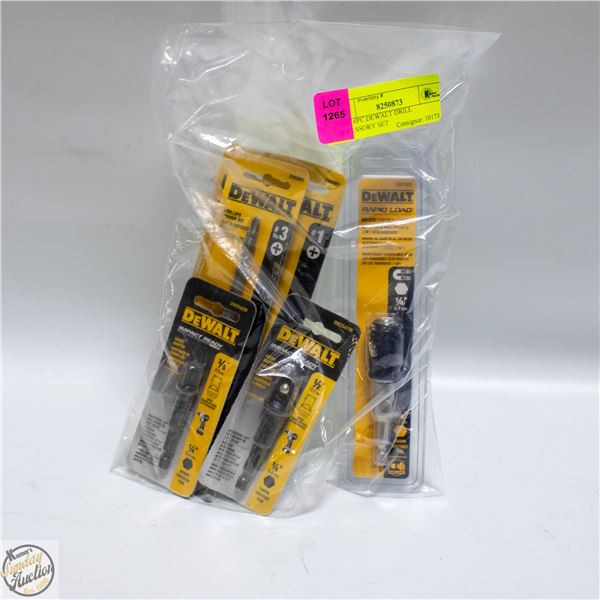 NEW 6PC DEWALT DRILL ACCESSORY SET