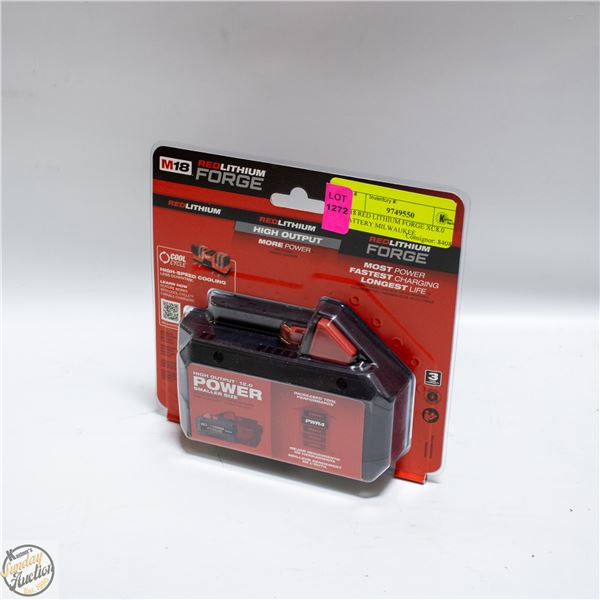 M18 RED LITHIUM FORGE XC8.0 BATTERY MILWAUKEE