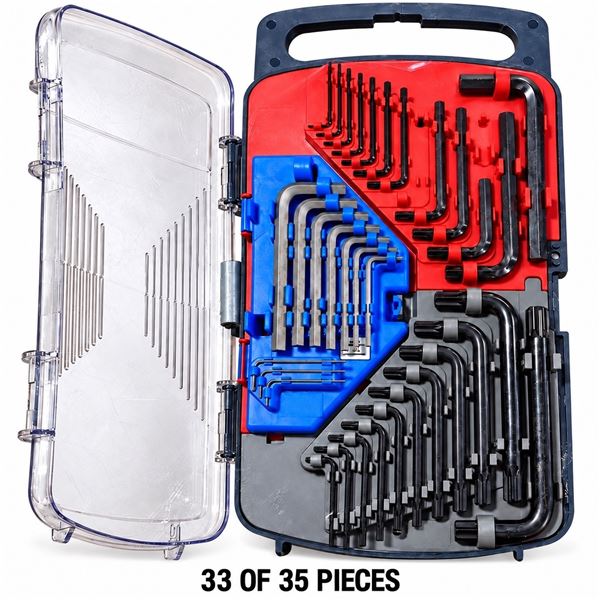 33PC MASTERCRAFT HEX & TORX KEY SET