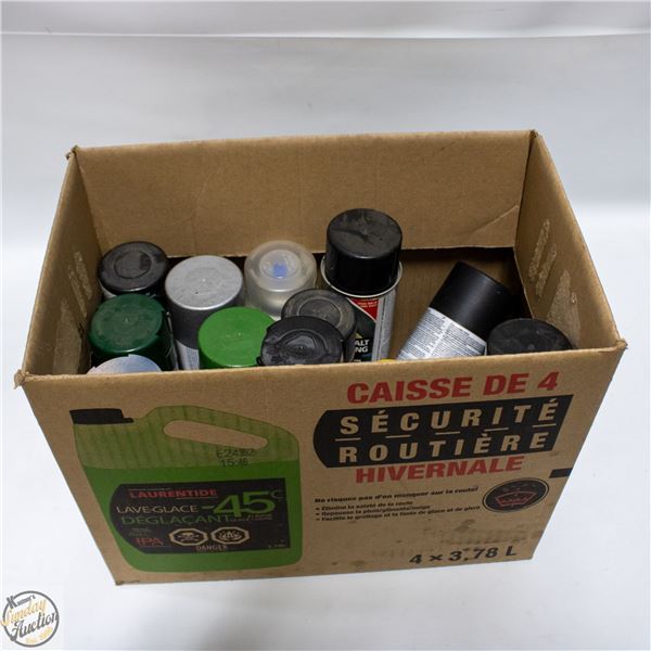 LOT OF SPRAY PAINT