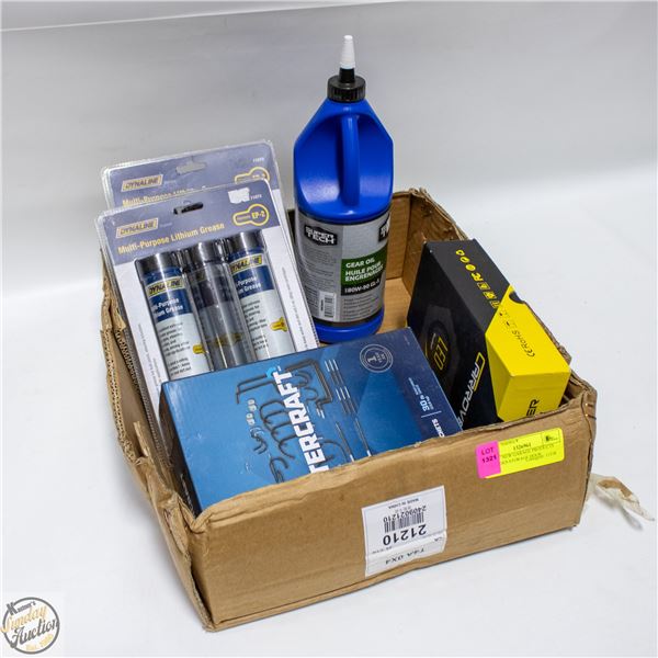 LOT OF NEW GARAGE PRODUCTS INCLUDES STORAGE HOOK