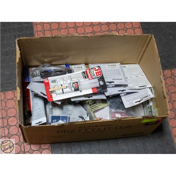 LOT OF NEW HOT GLUE GUNS, SEALANTS AND MORE