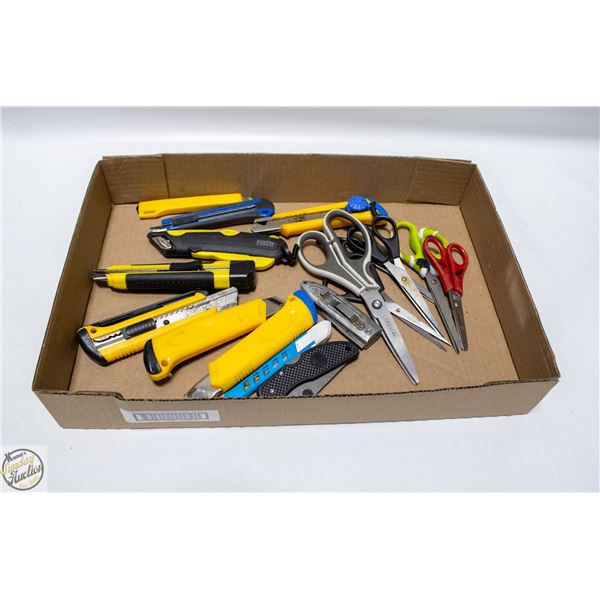 FLAT OF CUTTERS AND SCISSORS