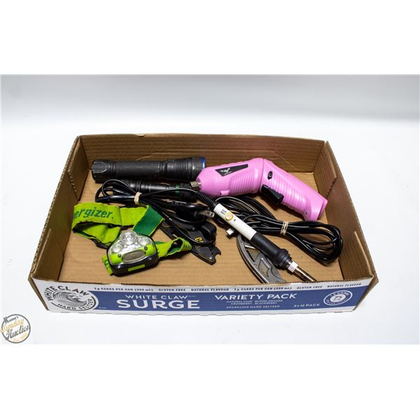 SOLDERING IRON/FLASHLIGHTS/ELECTRIC
