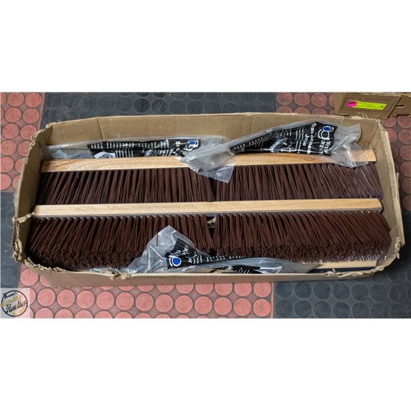 4X FIBERBUILT STIFF SWEEP 24" PUSH BROOMS