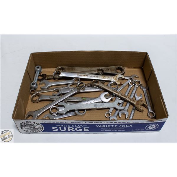 FLAT OF SURPLUS WRENCHES