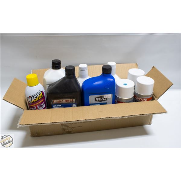FLAT OF GARAGE FLUIDS