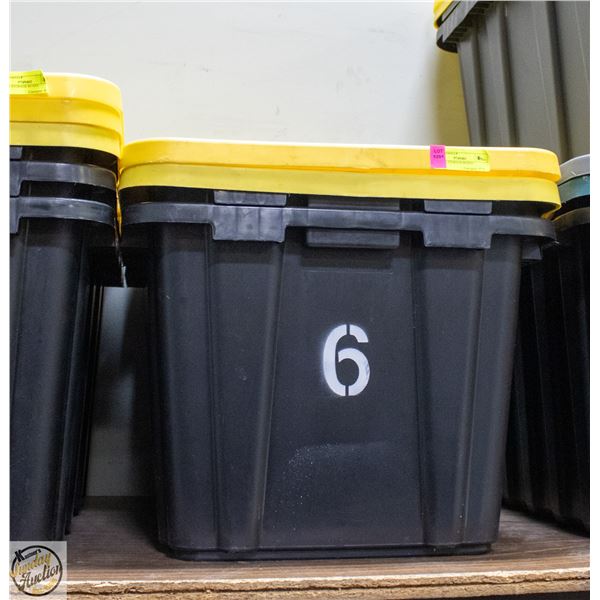 LOT OF 2 STORAGE TOTES