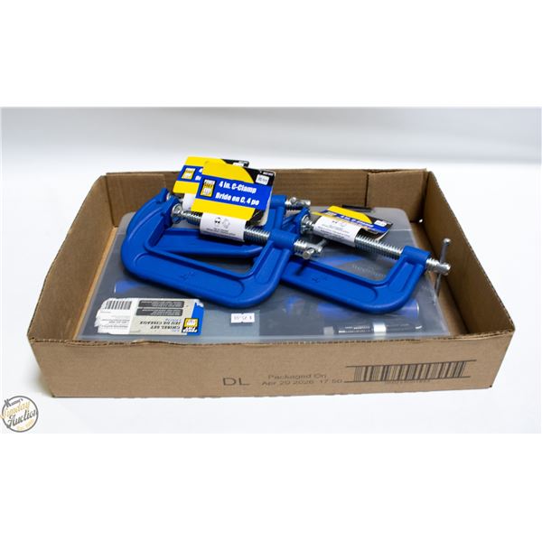 LOT OF NEW POWERFIST TOOLS INCLUDES C CLAMPS
