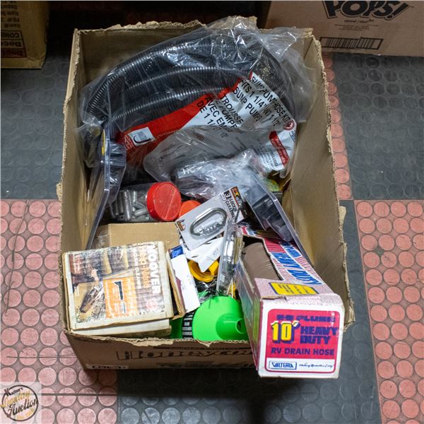 LOT OF NEW OLD STOCK PRODUCTS INCLUDES RV DRAIN