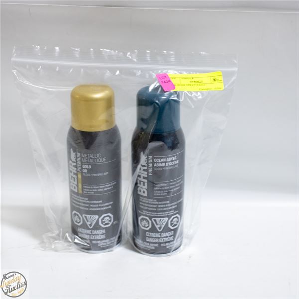 2PK BEHR SPRAY PAINT