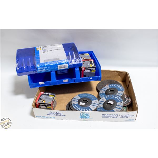FLAT OF TOOLS INCLUDES CUT OFF DISKS