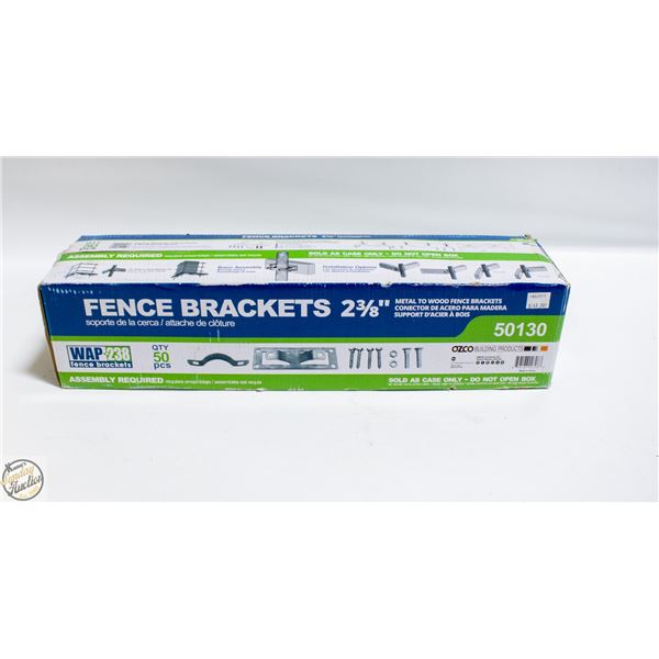 NEW FENCE BRACKETS 2-3/8" METAL TO WOOD BRACKETS