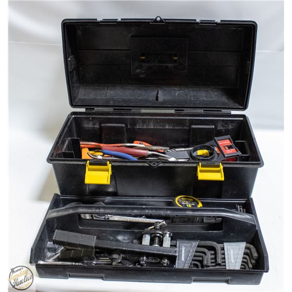 TOOL BOX W/ SOCKETS, WRENCHES AND MORE