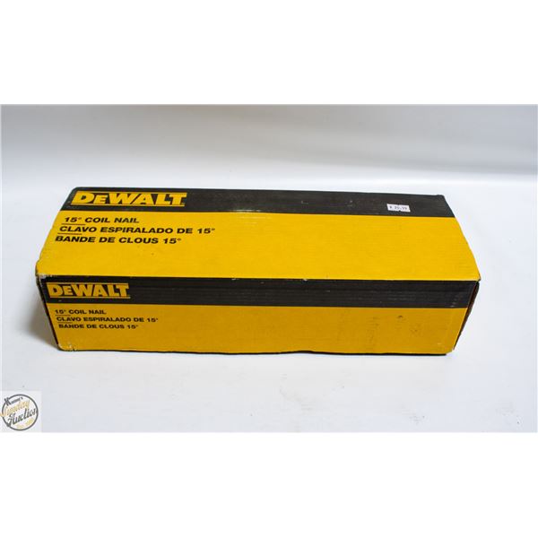 DEWALT 15 DEGREE COIL NAILS