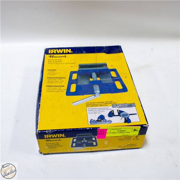 IRWI  4" DRILL PRESS VISE
