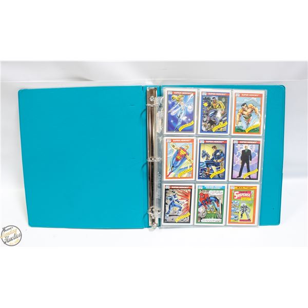 BINDER OF 1990 MARVEL CARDS