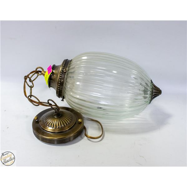 WORKING VINTAGE HANGING LIGHT