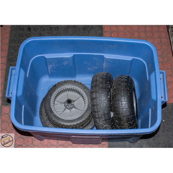 LOT OF DOLLY TIRES
