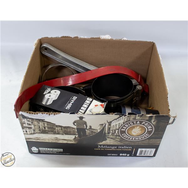 LOT OF STRAP STYLE BAND TOOLS